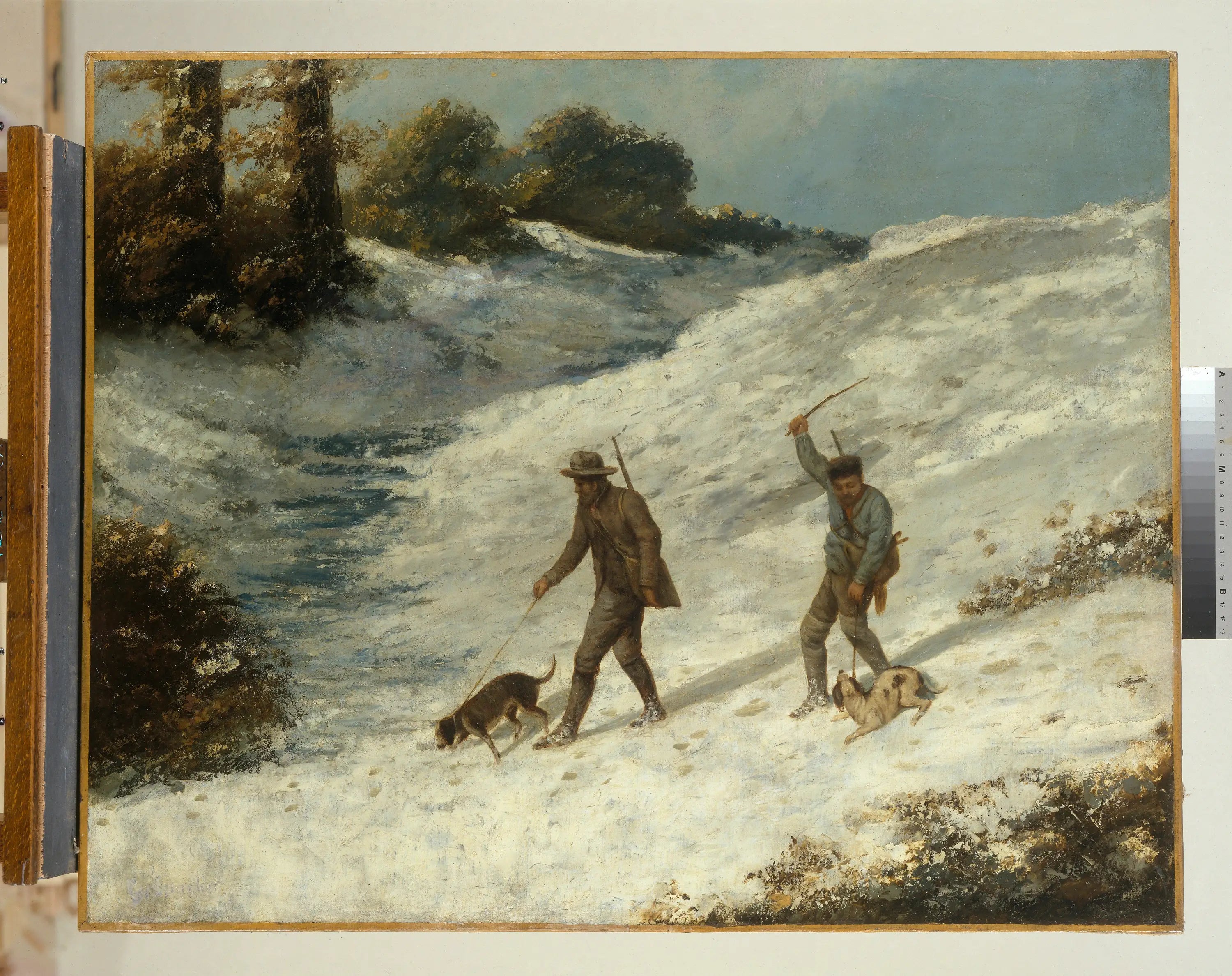 Chasseurs dans la neige - Gustave Courbet - Alpha Reproduction