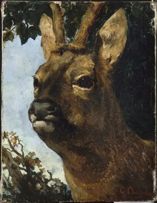 Tête de chevreuil - Gustave Courbet - Alpha Reproduction