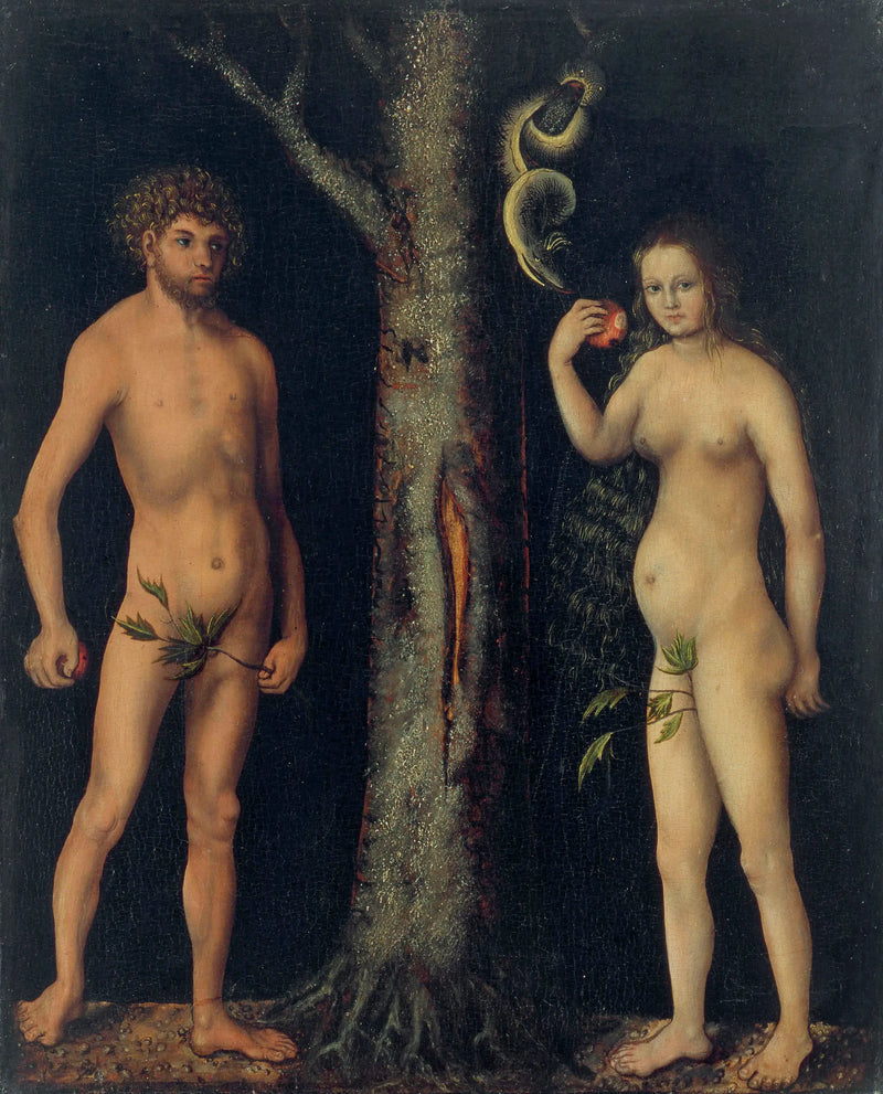 Adam a Eva - Lucas Cranach starší