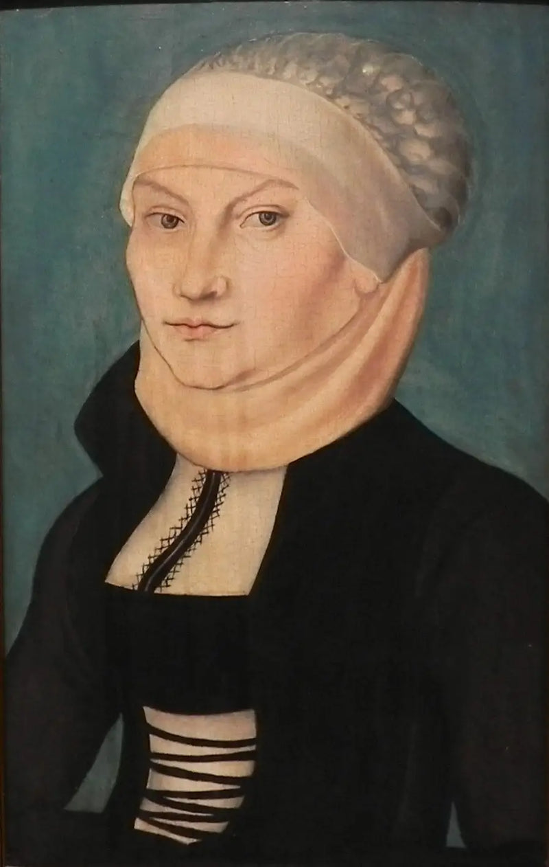 Kateřina z Bory, v bustě, hledící doleva - Lucas Cranach starší