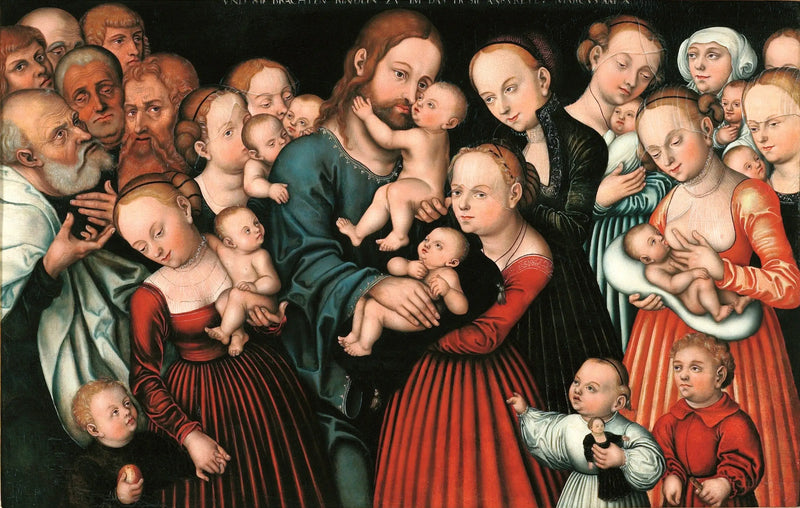 Kristus požehnávající děti - Lucas Cranach starší