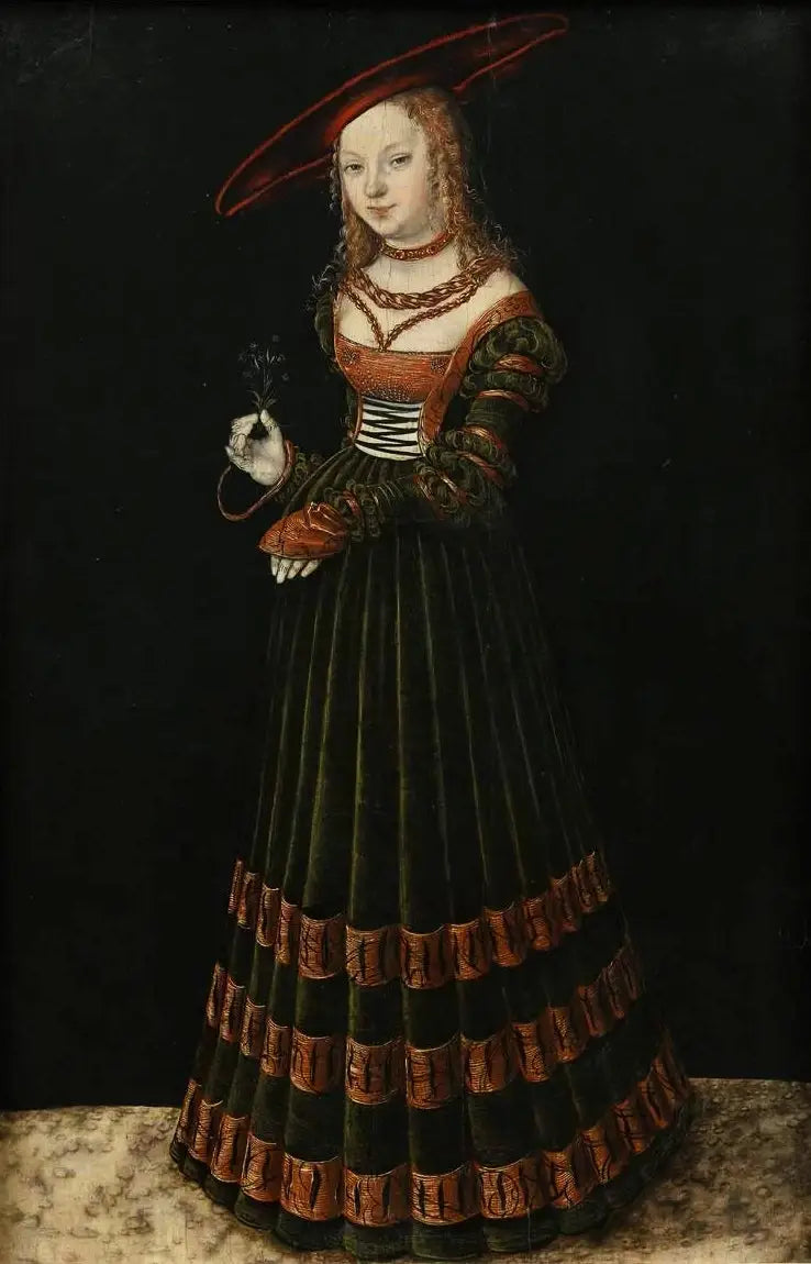 Portrét mladé dívky s karafiátem (Princese) - Lucas Cranach starší