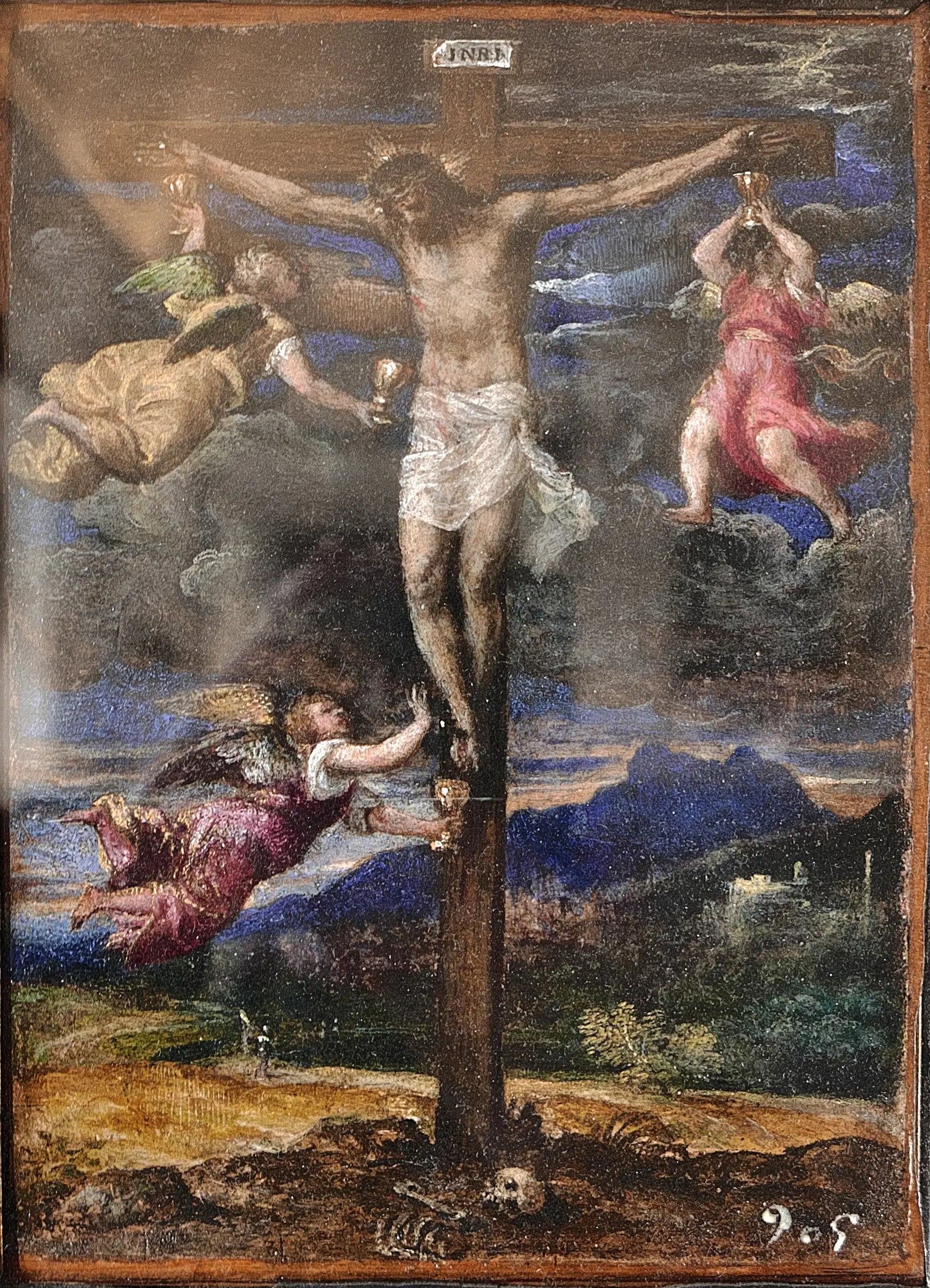 Crucifixion avec trois anges - Titian - Alpha Reproduction
