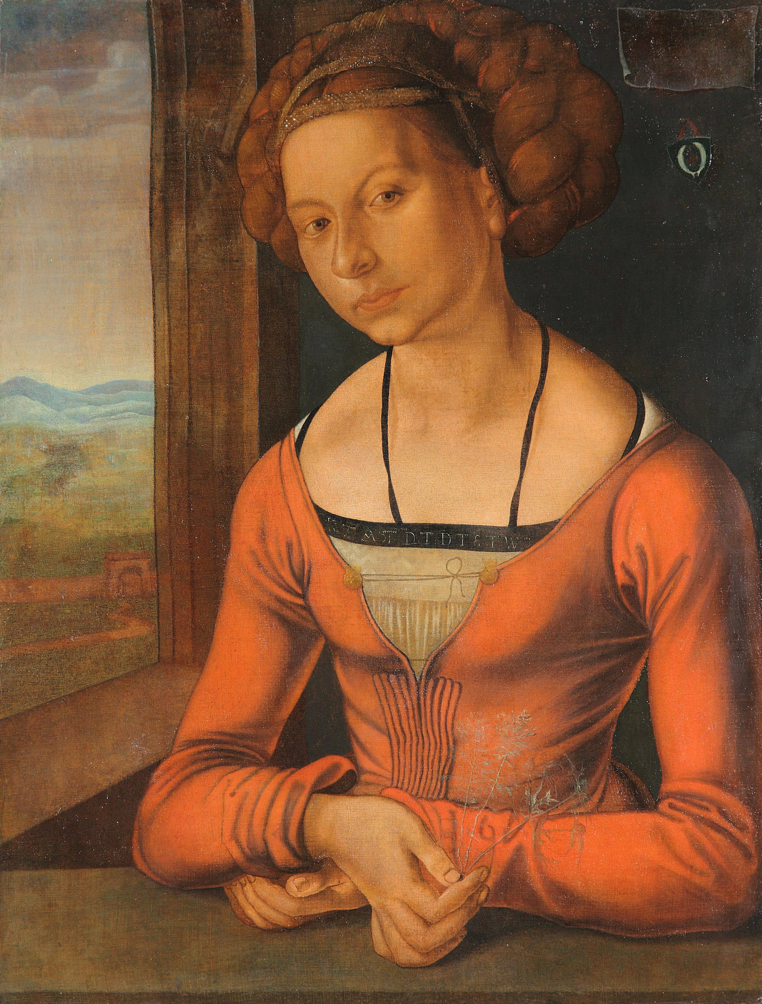 Mladá žena, s pletenými vlasy - Albrecht Dürer