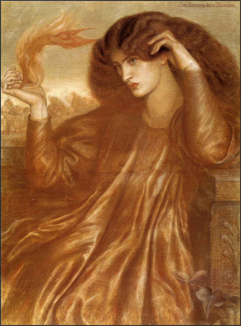 La Donna della Fiamma - Dante Gabriel Rossetti