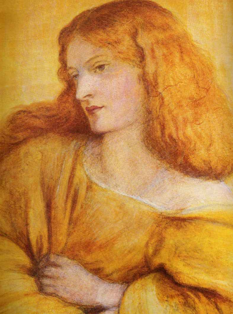 Žena v žluté - Dante Gabriel Rossetti