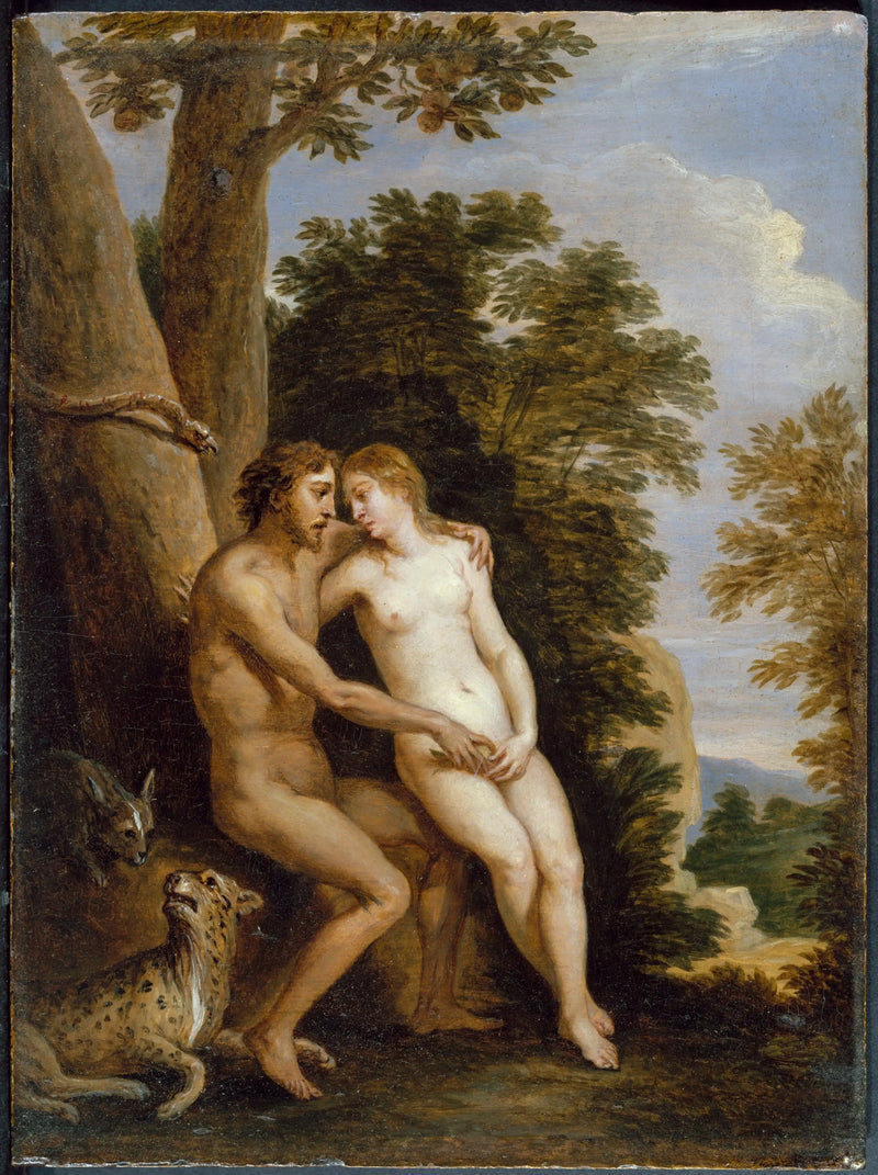 Adam et Eve v ráji - David Teniers ml.
