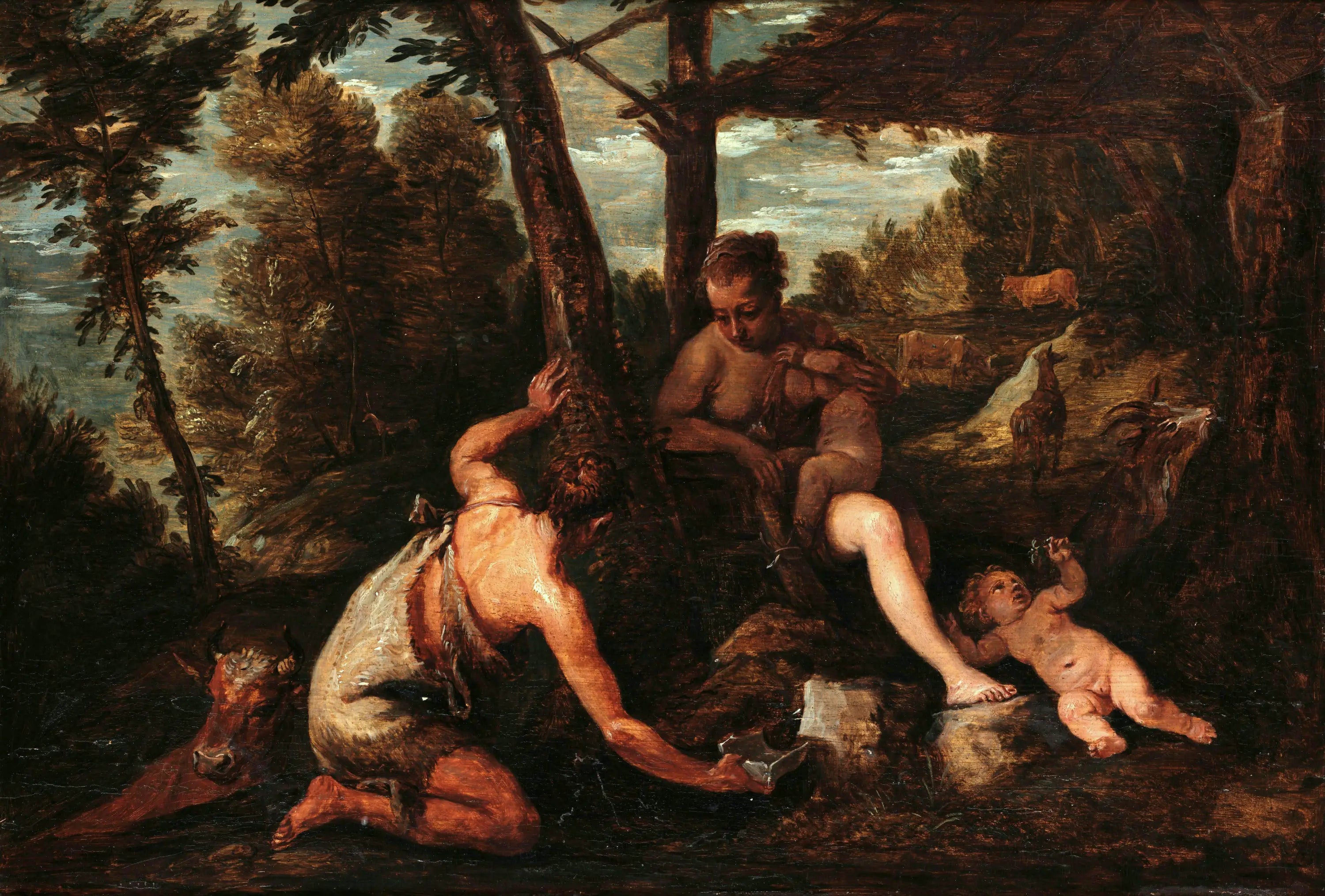 Adam et Eve expulsés du Paradis - David Teniers le Jeune - Alpha Reproduction
