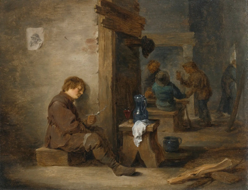 Zemědělci kouřící a pije - David Teniers ml.