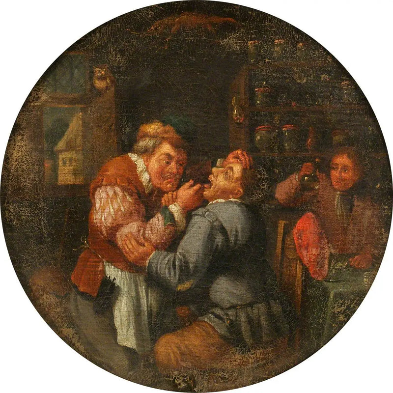 Chirurg odstraňující zub - David Teniers ml.