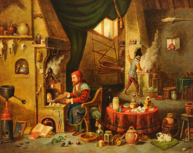 Alchymista ve svém laboratoři - David Teniers mladší