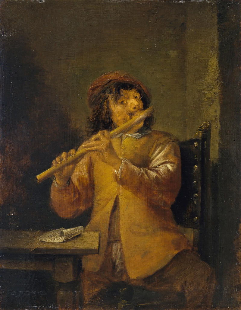 Flétnista - David Teniers mladší