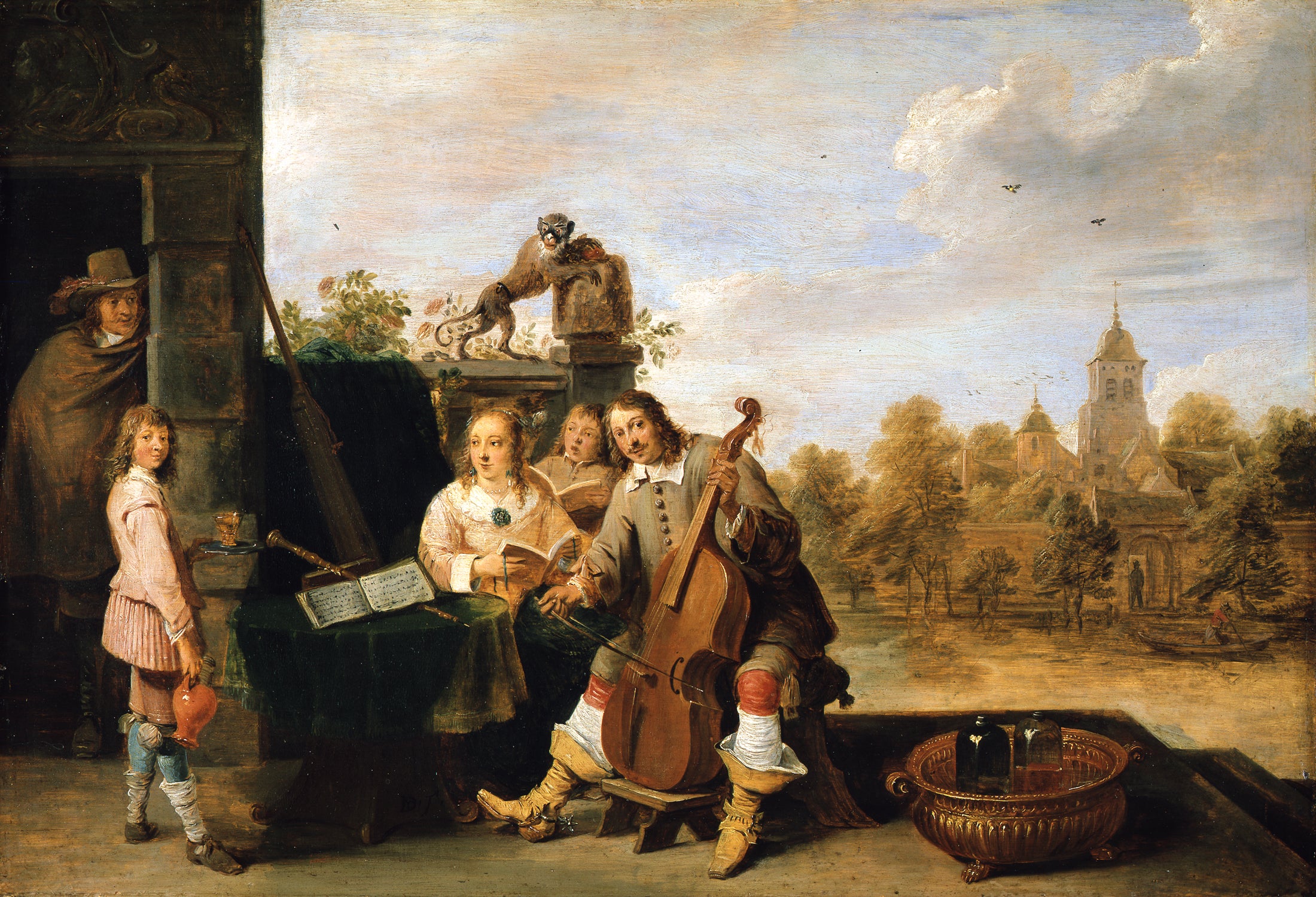L'artiste et sa famille - David Teniers le Jeune