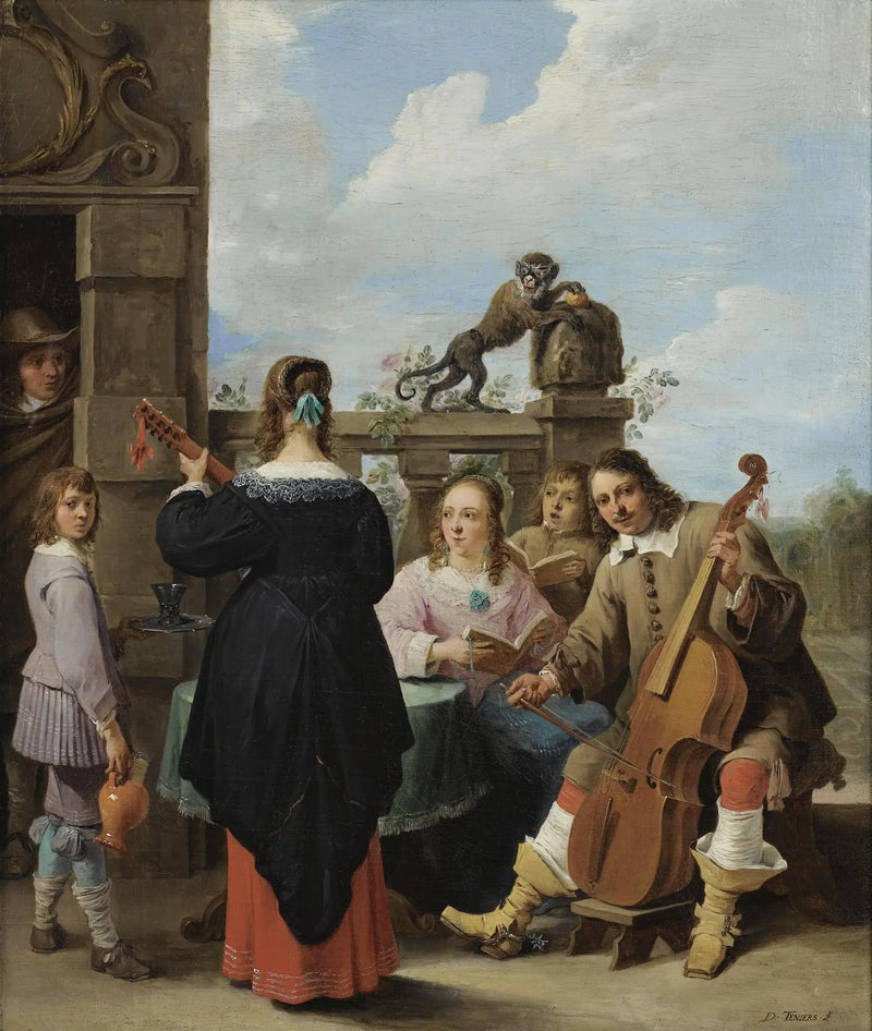 Rodinný koncert na terase - David Teniers mladší