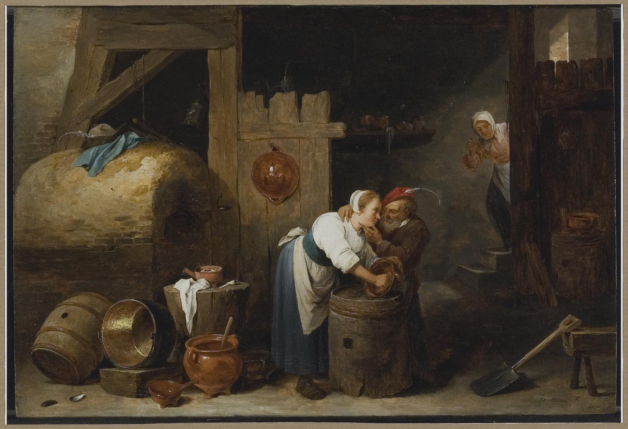 Le vieil homme et la jeune femme - David Teniers le Jeune