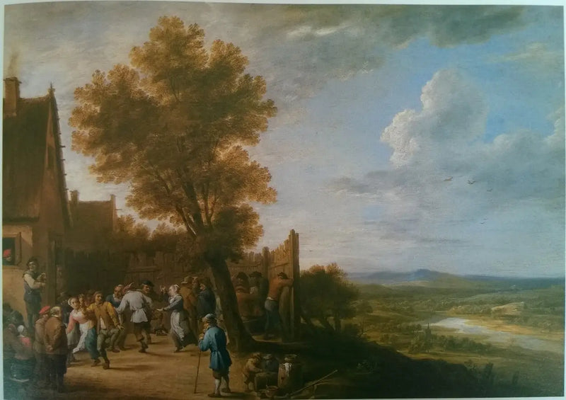 Vesnický tanec s výhledem na řeku - David Teniers ml.
