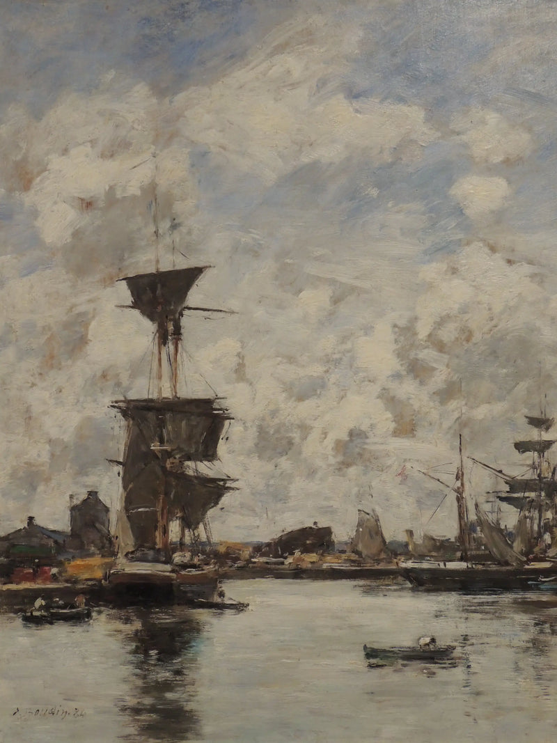 Deauville, bazén - Eugène Boudin