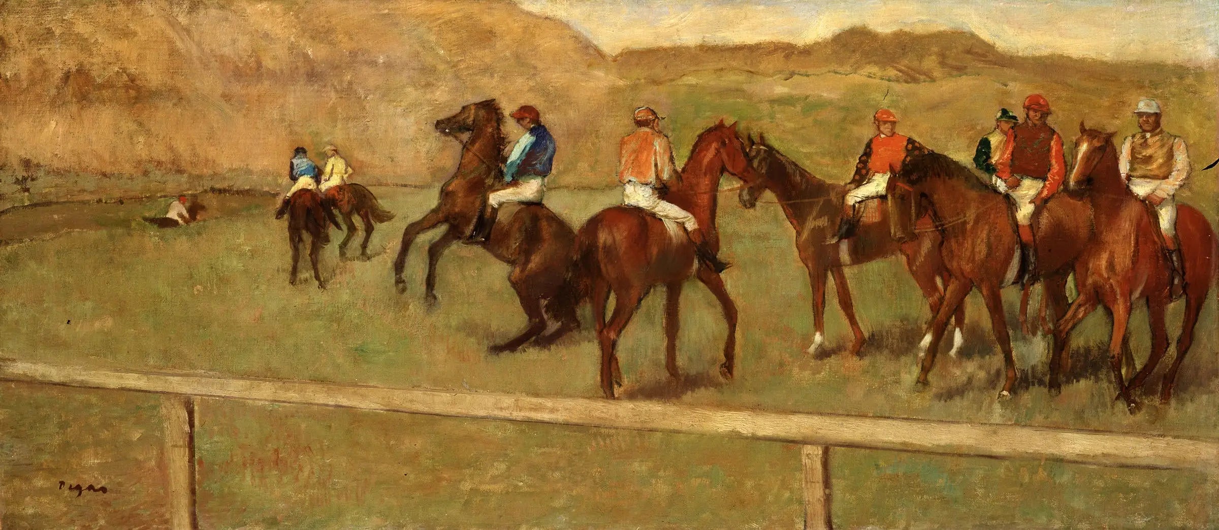 Reproduction du tableau « Avant le départ - Edgar Degas » par Alpha Reproduction en peinture à l’huile