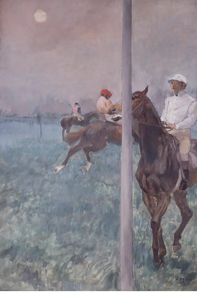 Jockeyové před závodem - Edgar Degas