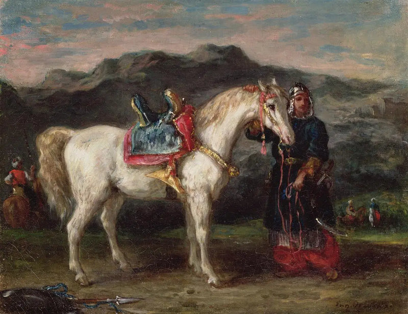 Cirkusový nájemník syn koně od nevěsty - Eugène Delacroix