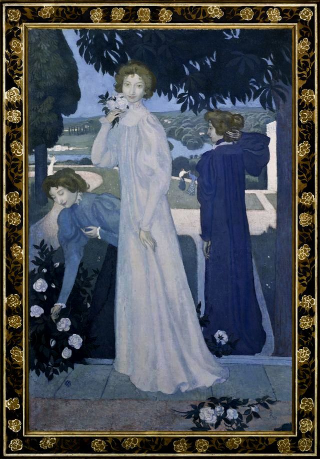Portrét Yvonne Lerolle ve třech pohledech - Maurice Denis