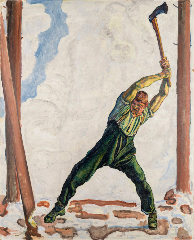 Dřevorubec - Ferdinand Hodler