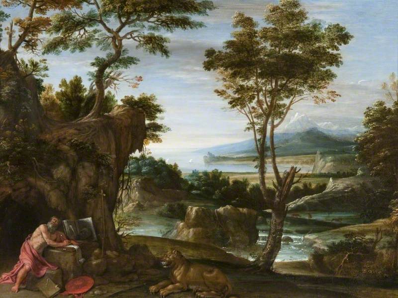 Paysage avec Saint Jérôme - Domenichino - Alpha Reproduction