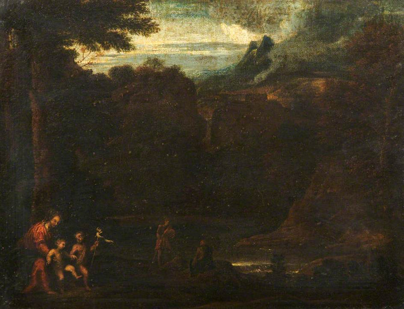 Panna s dítětem a svatým Janem - Domenichino