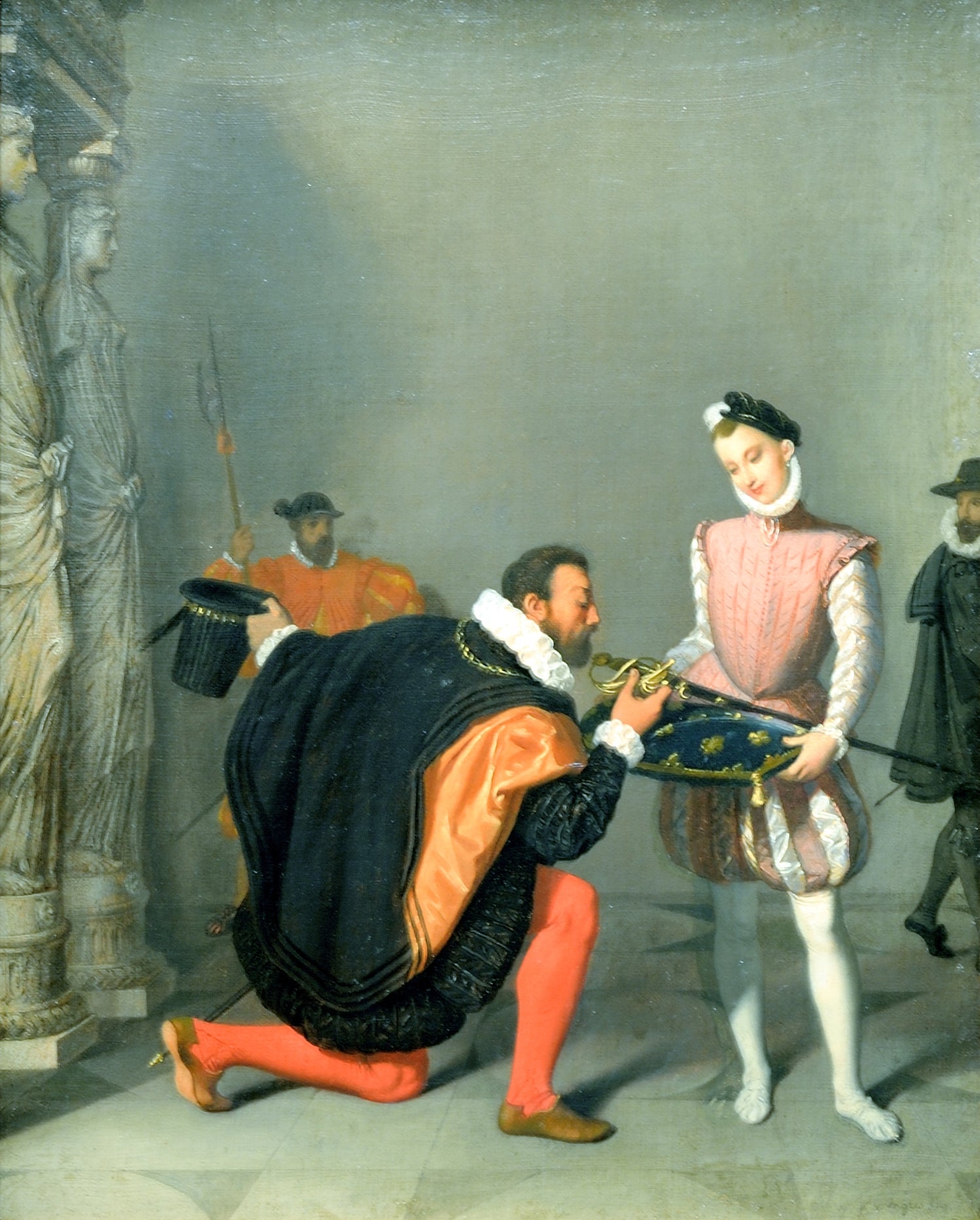Don Pedro de Tolède líbající meč Jindřicha IV - Jean-Auguste-Dominique Ingres