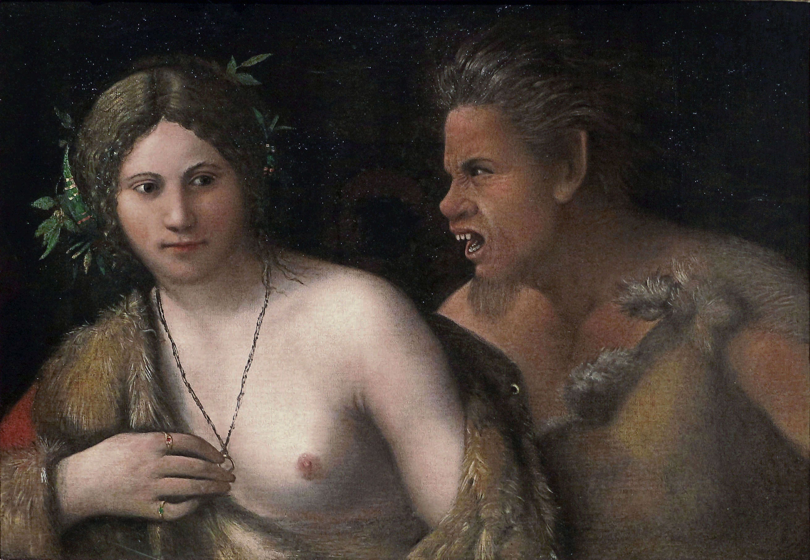 Nymphe et Satyre - Dosso Dossi