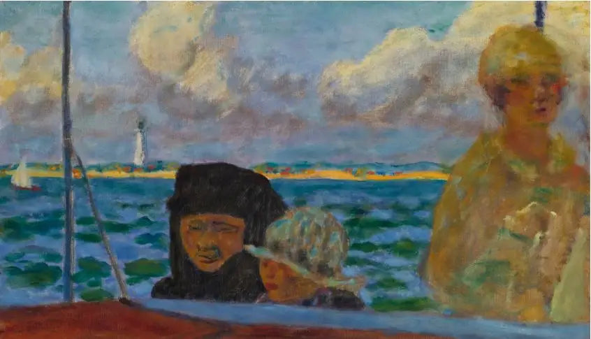 Reproduction du tableau « EN BATEAU. LA PROMENADE EN MER - Pierre Bonnard » par Alpha Reproduction en peinture à l’huile