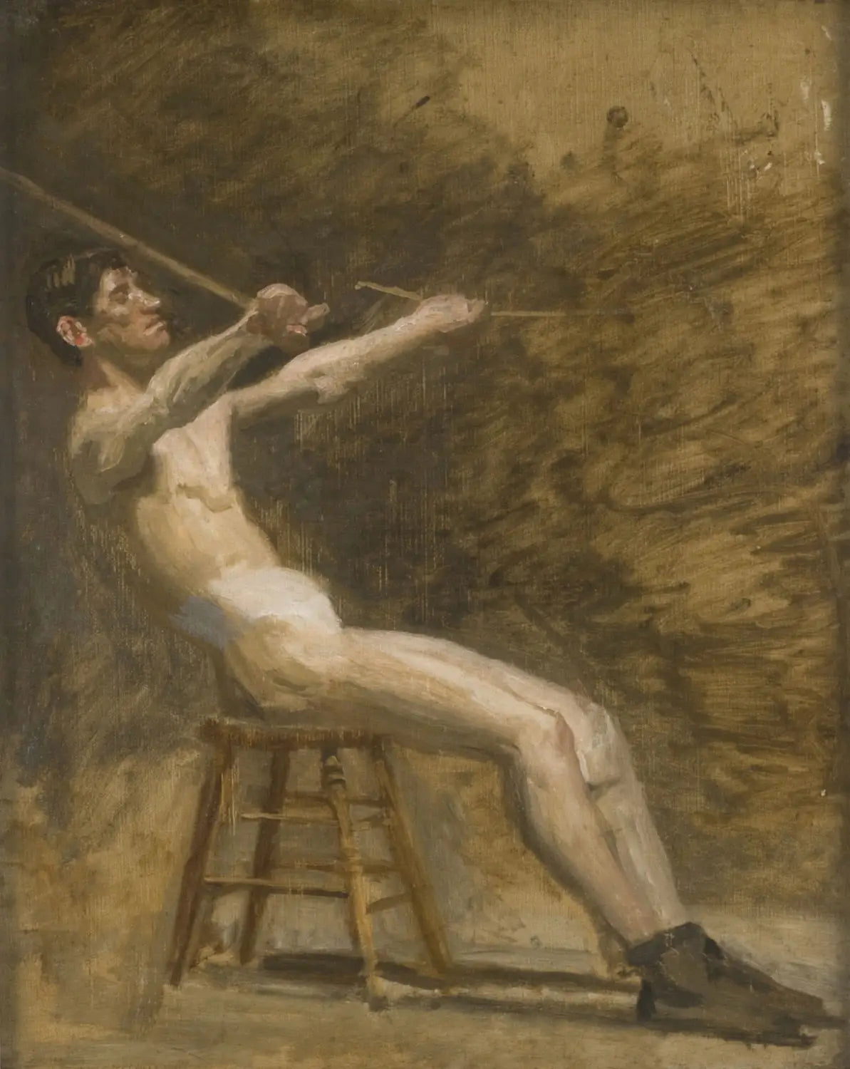 Billy Smith (Esquisse pour Between Rounds) - Thomas Eakins - Alpha Reproduction