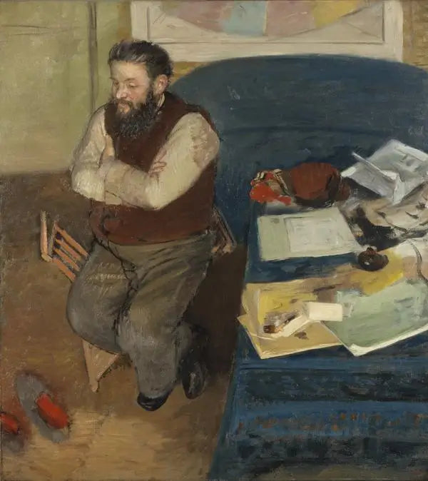 portrét Diega Martelliho - Edgar Degas