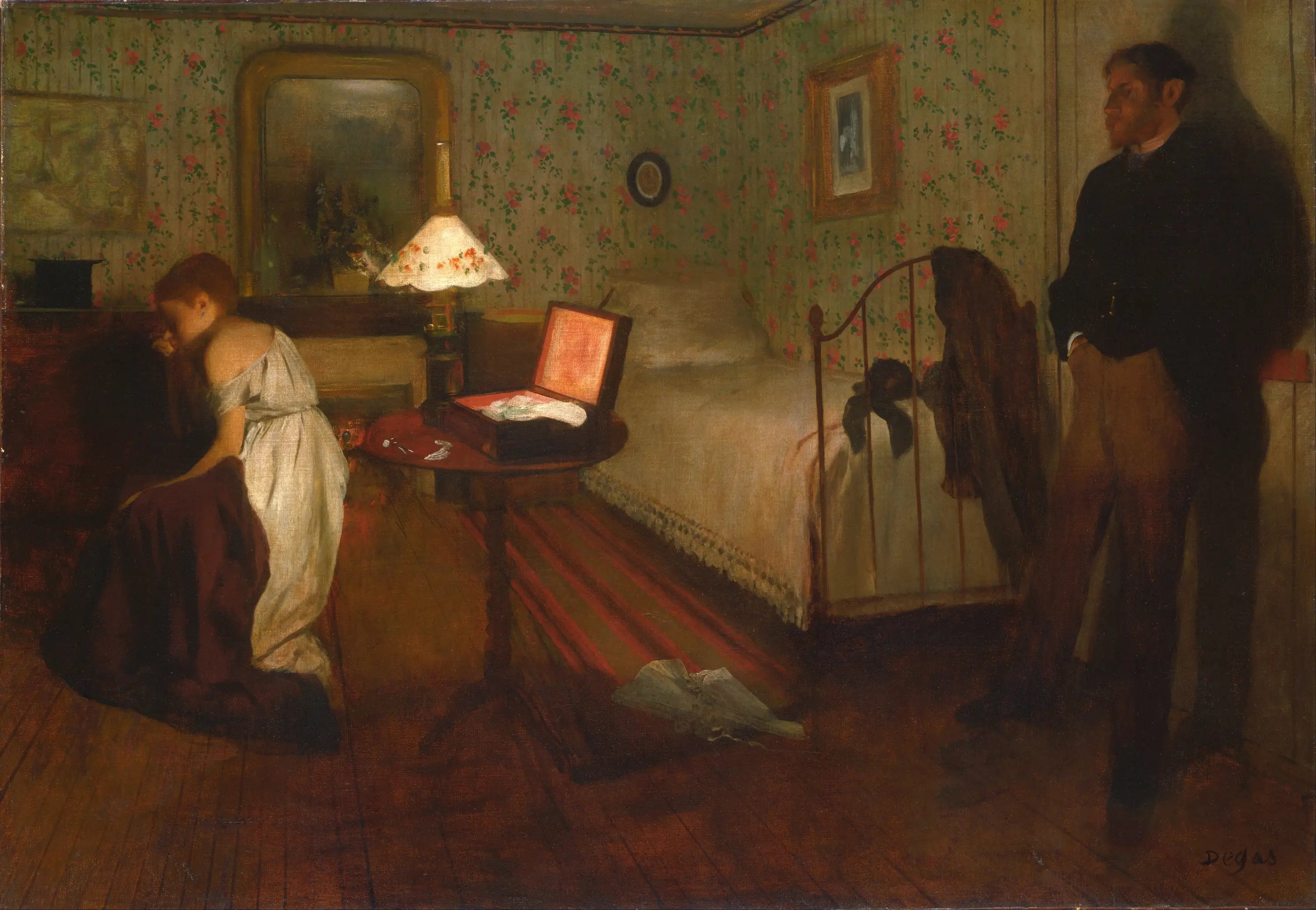 Reproduction du tableau « Intérieur - Edgar Degas » par Alpha Reproduction en peinture à l’huile