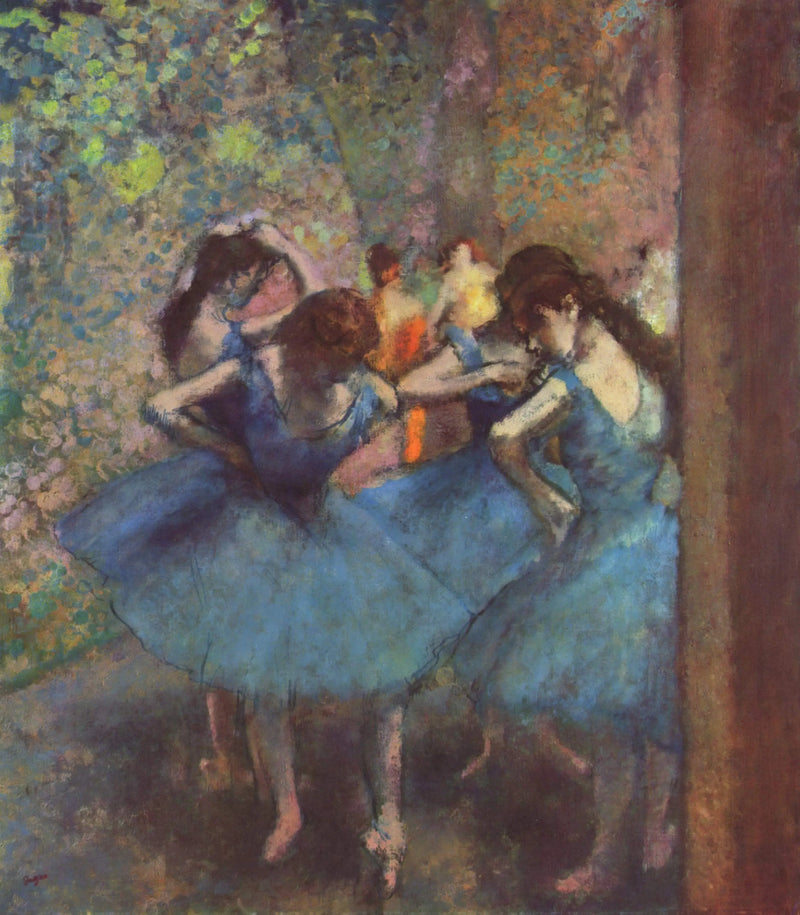 Modré tanečnice - Edgar Degas