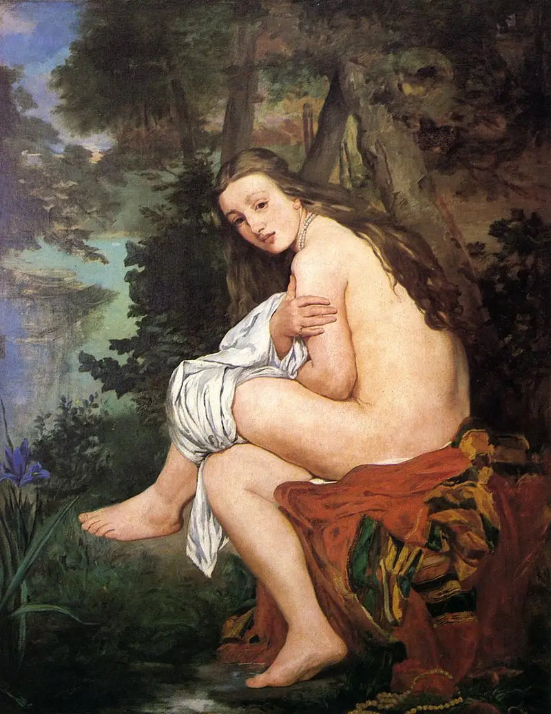Překvapená nymfa - Édouard Manet