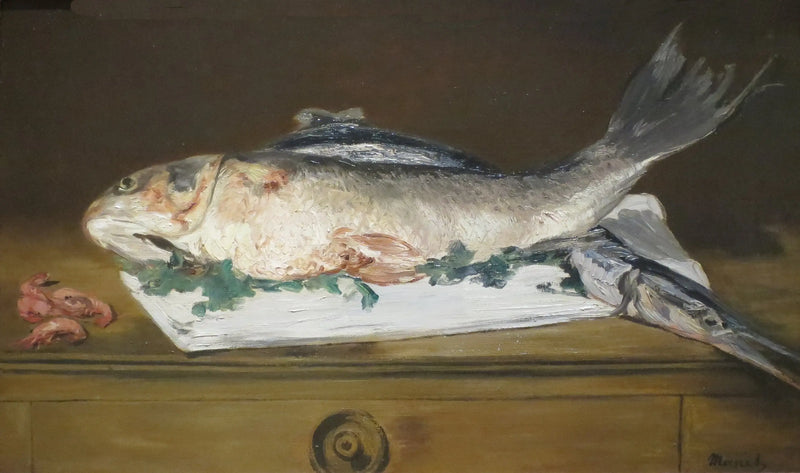 Losos, štika, krevety - Édouard Manet
