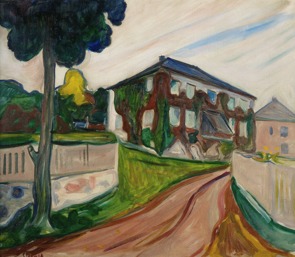 Reproduction du tableau « La Vigne Vierge rouge - Edvard Munch » par Alpha Reproduction en peinture à l’huile