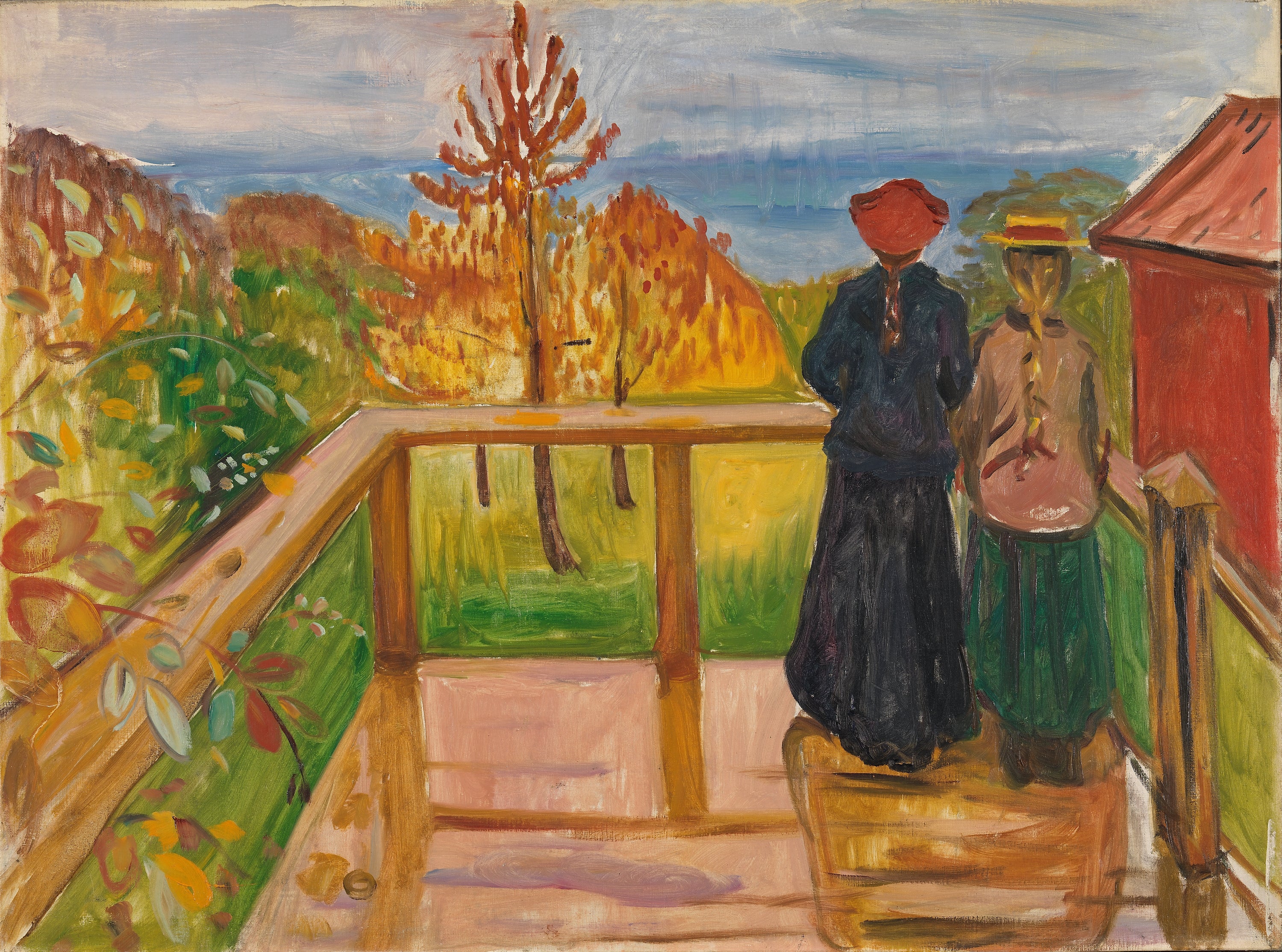 Reproduction du tableau « Dans la véranda - Edvard Munch » par Alpha Reproduction en peinture à l’huile