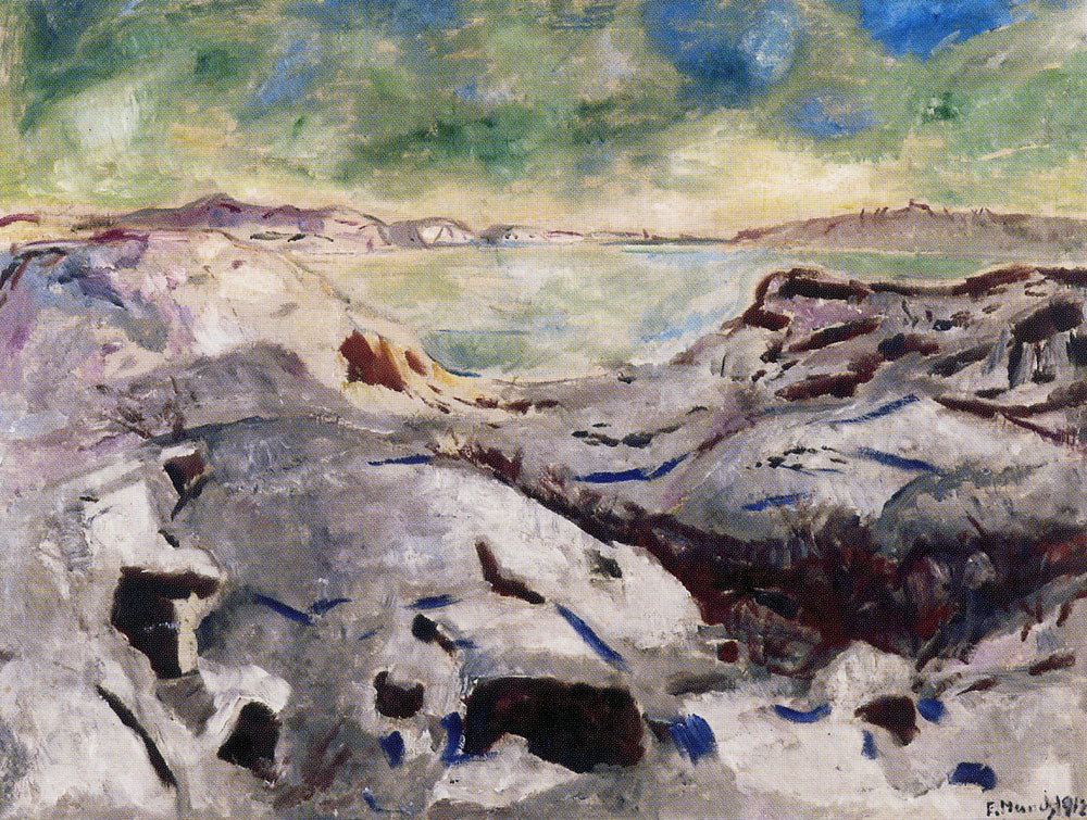 Reproduction du tableau « Paysage de neige à Kragerø - Edvard Munch » par Alpha Reproduction en peinture à l’huile