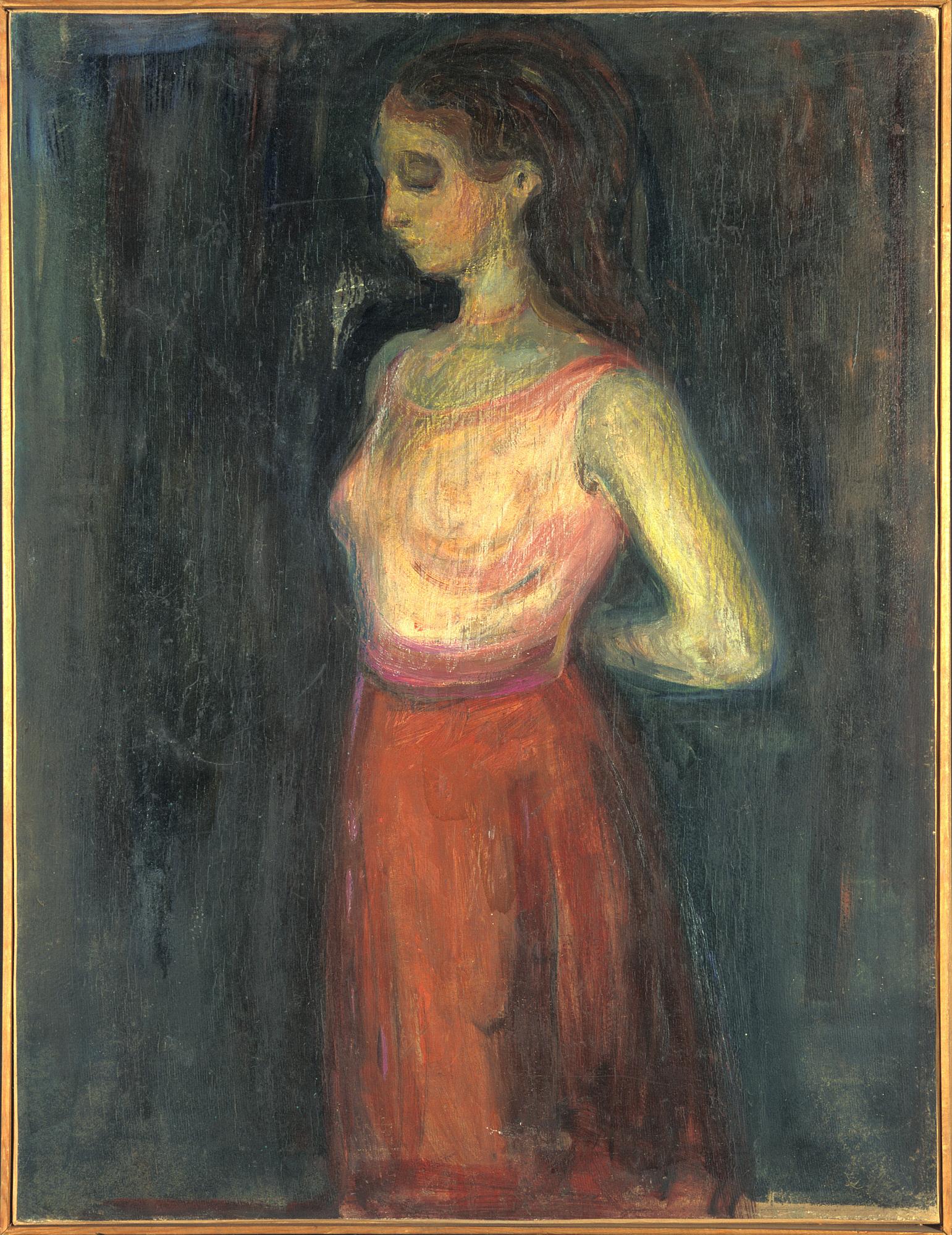 Reproduction du tableau « Étude de modèle - Edvard Munch » par Alpha Reproduction en peinture à l’huile