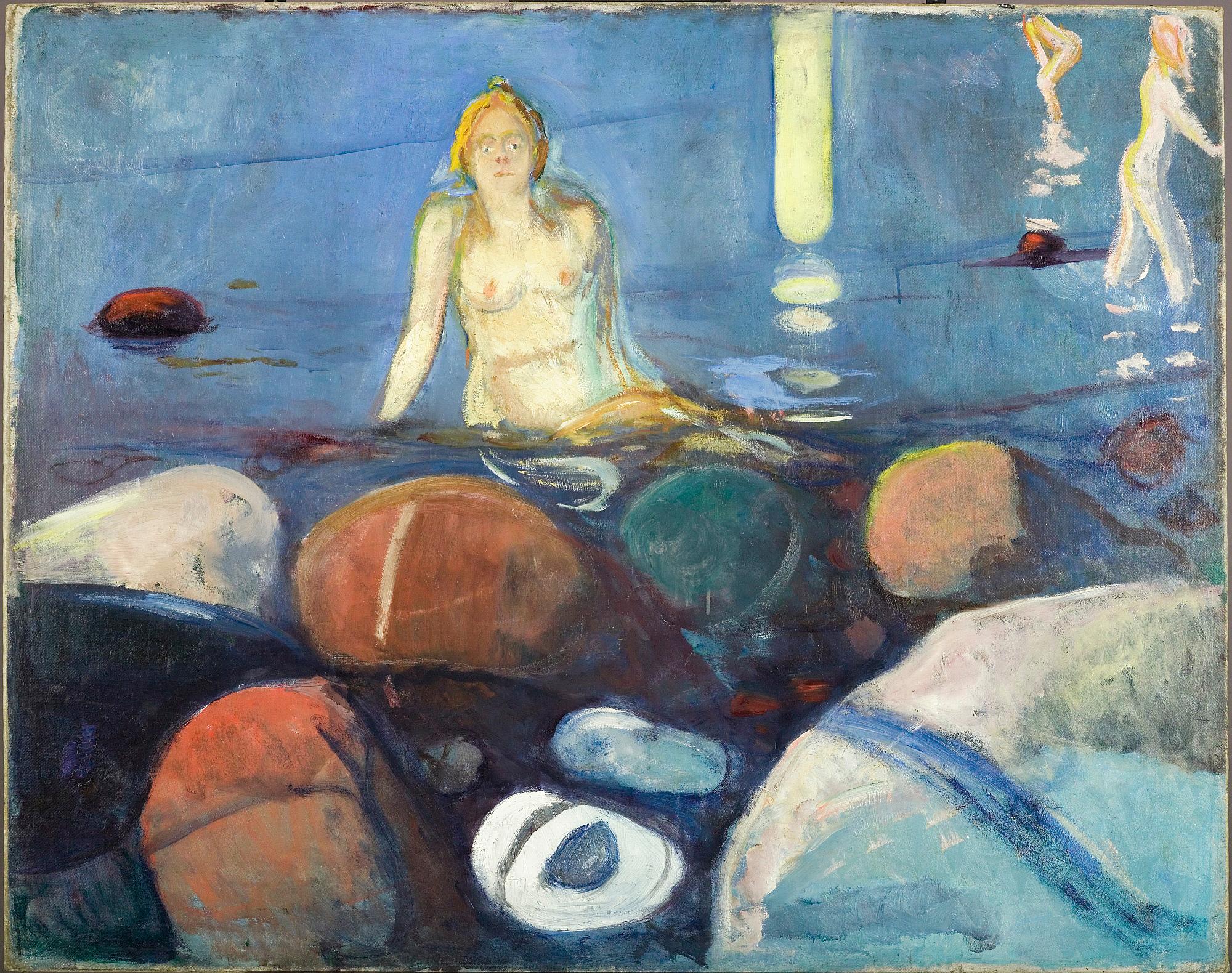 Reproduction du tableau « Nuit d'été. Sirène - Edvard Munch » par Alpha Reproduction en peinture à l’huile