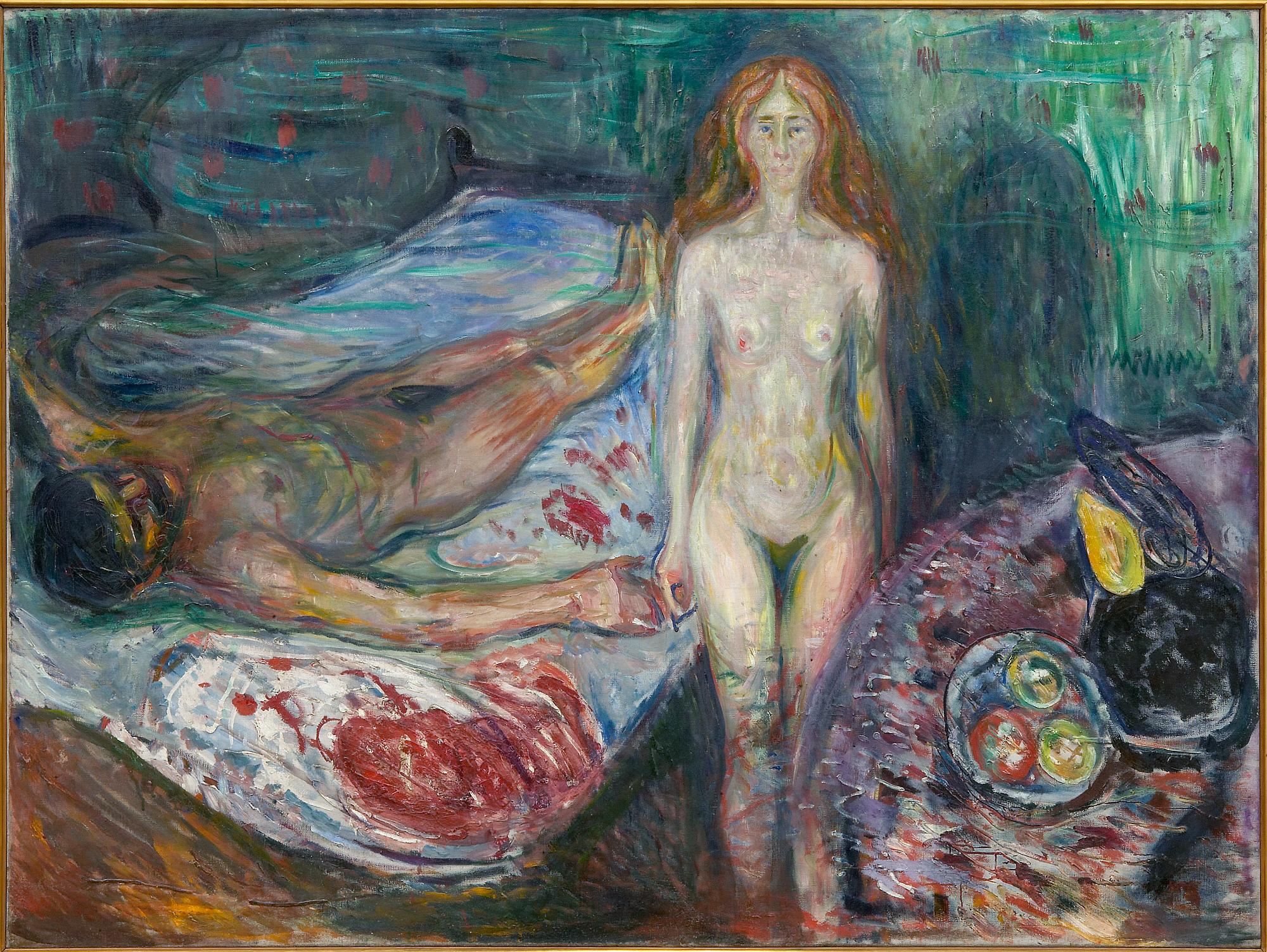 Reproduction du tableau « La Mort de Marat - Edvard Munch » par Alpha Reproduction en peinture à l’huile