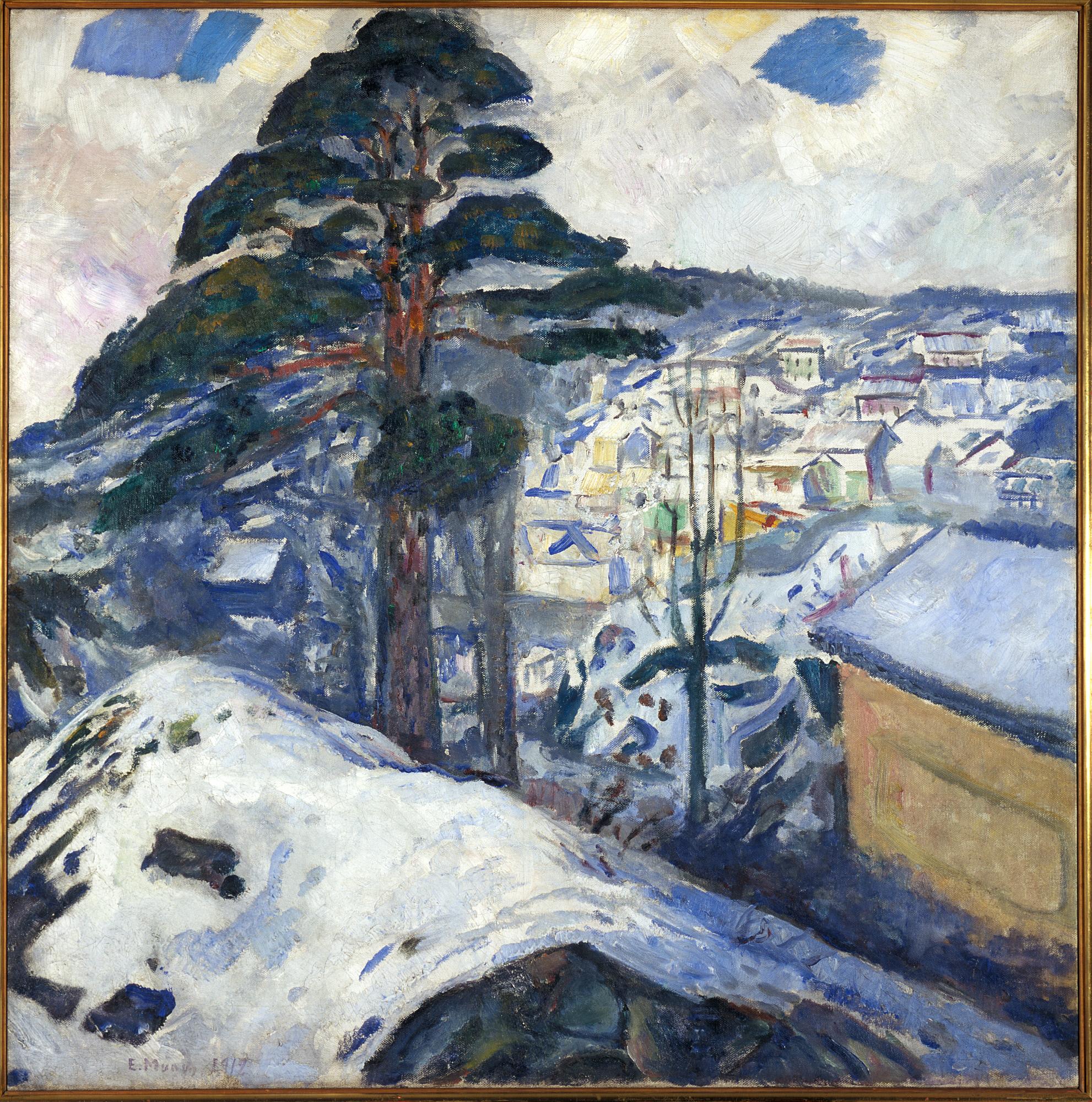 Reproduction du tableau « Hiver à Kragerø - Edvard Munch » par Alpha Reproduction en peinture à l’huile