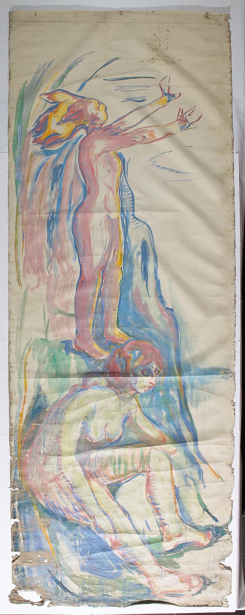 Reproduction du tableau « Femmes se tournant vers le soleil - Edvard Munch » par Alpha Reproduction en peinture à l’huile