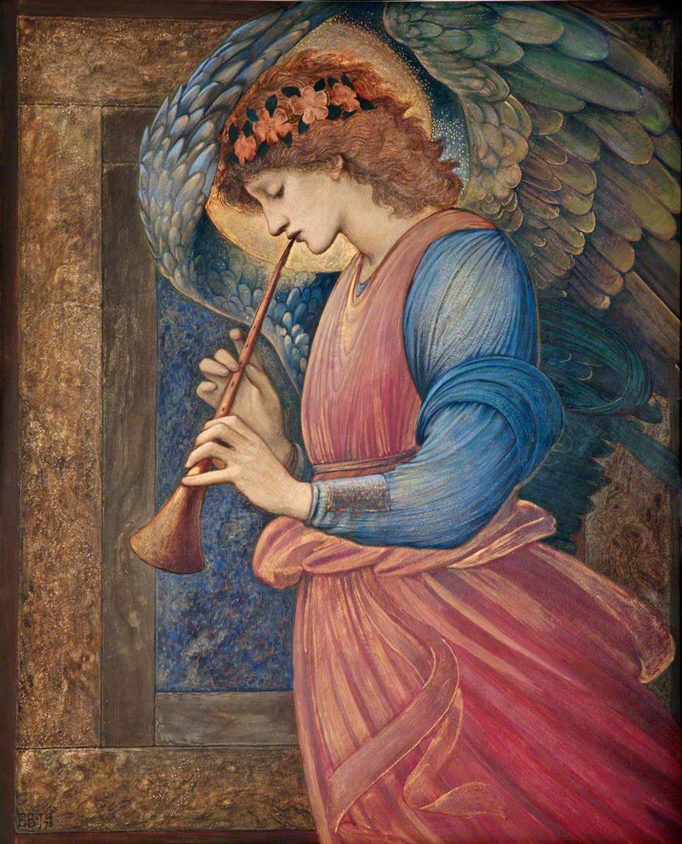 Ange jouant du flageolet - Edward Burne-Jones