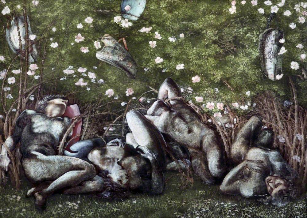 Étude pour « Les Chevaliers endormis » - Edward Burne-Jones