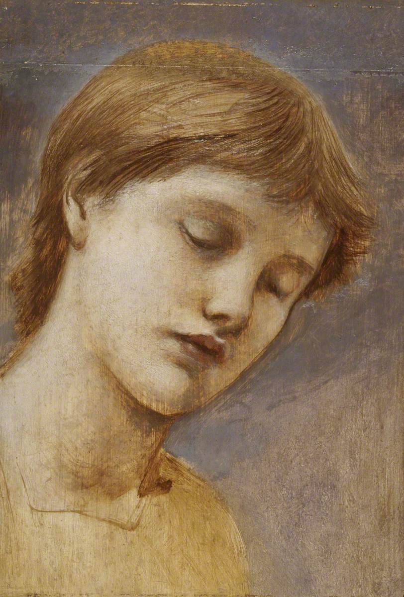 Étude d'une tête - Edward Burne-Jones