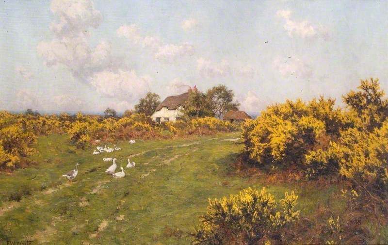 Ajoncs sur un terrain communal du Berkshire (Bucklebury Common) - Edward Wilkins Waite