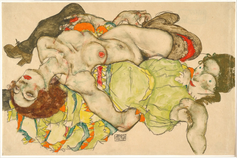 Milenci - Egon Schiele